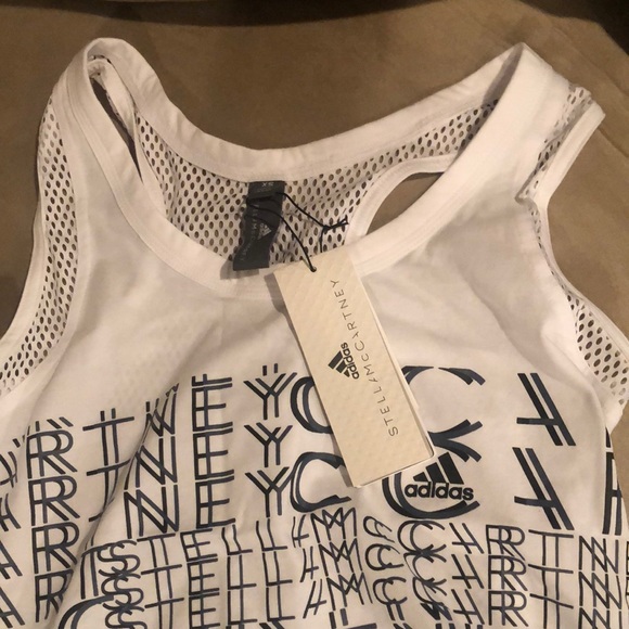 Stella McCartney adidas white logo graphic tank - Picture 4 of 6